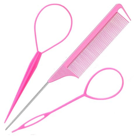 WeddHuis Set 3 Pezzi Accessori per Acconciature Hair Twister Strumenti per Trecce per Pettinature Fai da Te, Per Donne e Ragazze