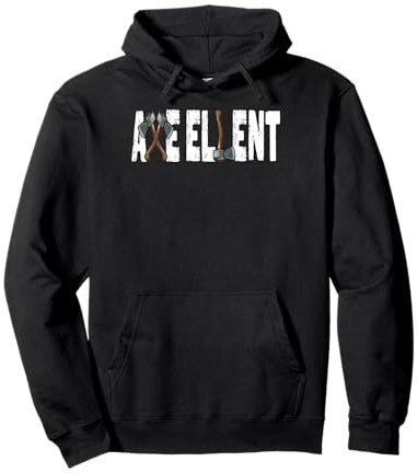 The Axe-ellent Target: Funny Viking Hatchet Throwing Axes Pullover Hoodie