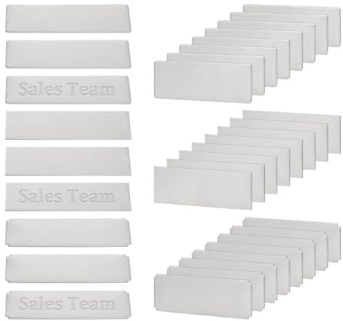 UNICRAFTALE 36pcs 3 Styles Plaque Gravée Acier Inoxydable Plaque Boite aux Lettres Autocollante 76x25mm Étiquettes de Personnalisables Plaque Gravée pour Nom Personnaliser Plaque Sonnette de Porte