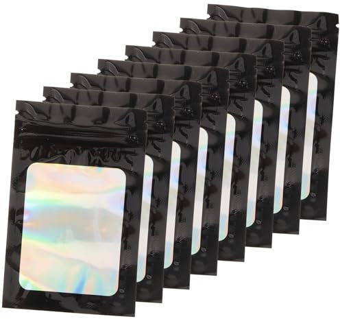 minkissy Lot De 100 Sachets Alimentaires Holographiques Scellés Pour Bonbons Nougat Et Biscuits