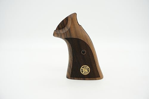 Deep Grips Marque Smith Wesson K/L - Poignées en Noyer compatibles avec Le Cadre carré