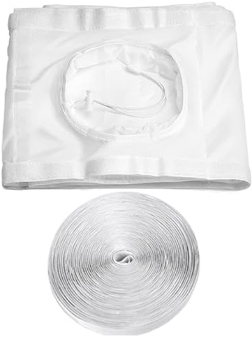 Junta ajustable para ventana de CA – Kit de ventilación portátil unidades de aire acondicionado, aislamiento de ventanas correderas | Cordelstrich resistente a la intemperie para una manguera de