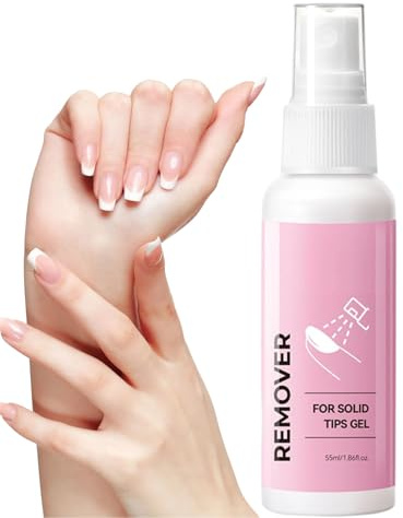 Rimozione Colla Per Unghie Solido Pulizia Unghie | Spray Rimuovi Unghie Finte 55ml per Principianti in Manicure Design a Punta Francese per Uso in Spa Salon Casa e Viaggio