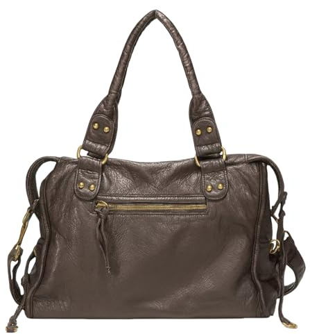 Generisch Damen Vintage Citytasche, weiche Ledertasche Hobo Bag große Einkaufstasche Y2K Japanische Tasche große Handtasche Polyestertasche für Schule Reisen