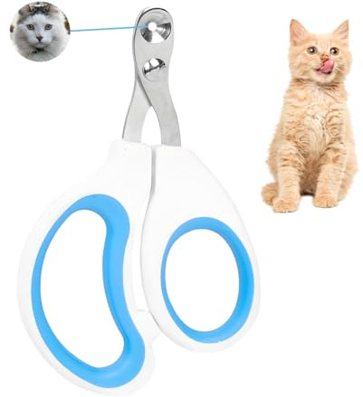 Krallenschere Katzen, Katzen Nagelschere, Katzenkrallen Schneider, Ausgezeichnete Krallenschere Liegt gut in der Hand, katzen nagelschere ist sehr einfach und sicher anzuwenden (Blau)