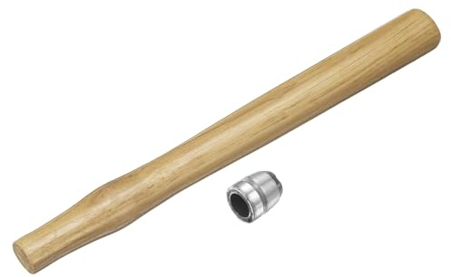 sourcing map Wood Sledge Hammer Handle 13.6 Hammer Wooden Replacement Handles with Round Wedges for 3lb Round Octagonal Head Decking Framing Carpentry Construction DIY Sledge Axe Tools