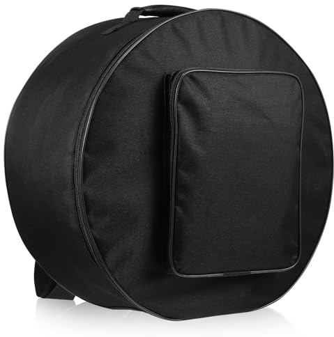 LAPYAPPE Bolsa para Caja de Percusión 13-14 Pulgadas Negra, Mochila y Bolso de Mano Portátil, Bolsa de Almacenamiento de Instrumentos Asa Resistente para Uso en Conciertos y Práctica