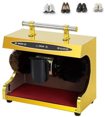 Automatic Shoe Polishing Machine, Electric Shoe Cleaner with Handle for Home and Commercial Use, Fully Automatic Shoe Care Device for Hotels and Lobbies
