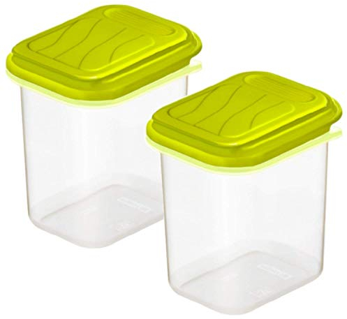 Rotho Rondo 2er-Set Gewürzstreuer 0.15l mit Deckel, Kunststoff (PP) BPA-frei, transparent, 2 x 0.15l (14.0 x 9.5 x 7.5 cm)