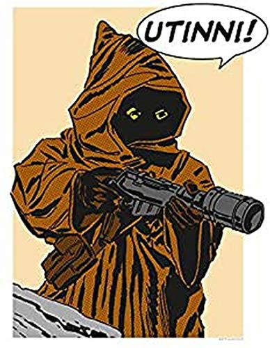 Komar Wandbild | Star Wars Classic Comic Quote Java | Kinderzimmer, Jugendzimmer, Dekoration, Kunstdruck | ohne Rahmen | WB115-30x40 | Größe: 30 x 40 cm (Breite x Höhe)