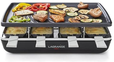 LAGRANGE Raclette MULTIFUNCIONAL 179301 - Raclette Element Gril, color negro