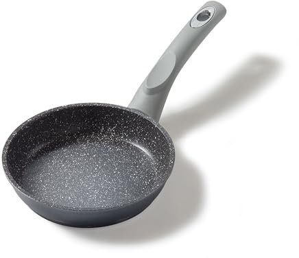 STONELINE Gourmundo Poêle à Frire 16 cm, Poêle à Omelette, Poêle à Revêtement Antiadhésif avec de vraies particules de pierre, adaptée à toutes les plaques de cuisson, cuire sans huile