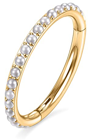 Opal CZ Conch Hoop Ring Septum Schmuck Türkis Nahtloser Clicker Ring Daith Ohrringe Chirurgischer Stahl Turm Tragus Conch Piercing Schmuck Kleiner Hoop Ohrring Nasenring 20G 18G 16G 14G 12G