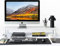 ROCDEER White Dual Monitor Stand Riser, 100% Natural Bamboo, Underneath Storage for Desk Office Supplies, and Supports for Computer Monitor, Printer, Heavy TV Riser up to 130 lbs, White