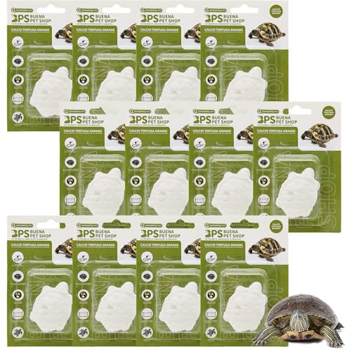 BPS - Blocco di calcio per tartarughe grande, naturale, 12 pezzi, BPS-4133 x 12