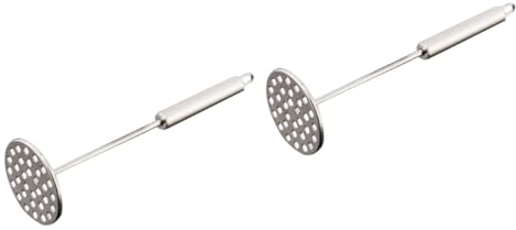 BESTonZON 2pcs Stainless Steel Potato Masher Masher Tool for Mashing Potatoes Compatible