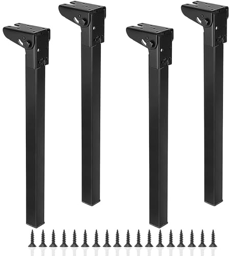 DIY Möbelfüße Tischbeine,Tischbeine, höhenverstellbar, Schutzfüße, verstellbar,faltbare Haarnadel-Tischbeine - selbstsichernde Scharniere (70cm,4 PCS)