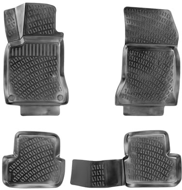 fussmattenprofi.com 3D Gummimatten Set für Mercedes B-KLASSE W246 Baujahr 2011-2018 | Extra Hoher 5cm Rand Allwetter Auto Fussmatten I TPE Geruchlos rutschfest Fußmatten Zubehör