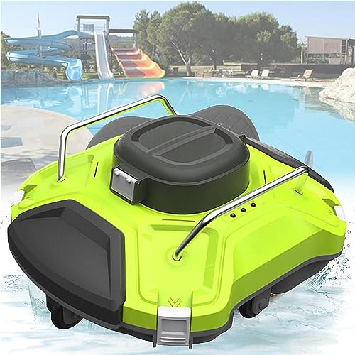 Pool Cleaner,Fully Automatic Robotic Pool Cleaner Wall-Climbing Underwater Cleaner with Intelligent Navigation, Ideal for All Types Of Above-Ground Pools