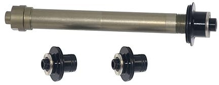 TAIGUHUI Sgancio Rapido Bici Hub End Caps/Thru Axle/Convert Kit Axle/Adapters with Sidecap Perno Ruota Posteriore MTB(Material:Front QR Rear QR)
