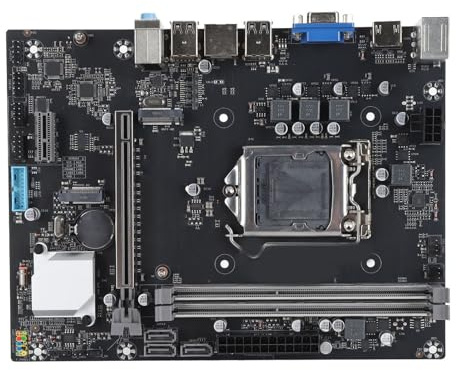 Zunate Carte Mère H61M K DDR3, LGA 1155, pour Processeurs I3 I5 I7 Series, Carte Mère Micro ATX, PCle 3.0, HDMI 2.0, SATA2.0, 4xUSB3.0, M.2 NVME SSD