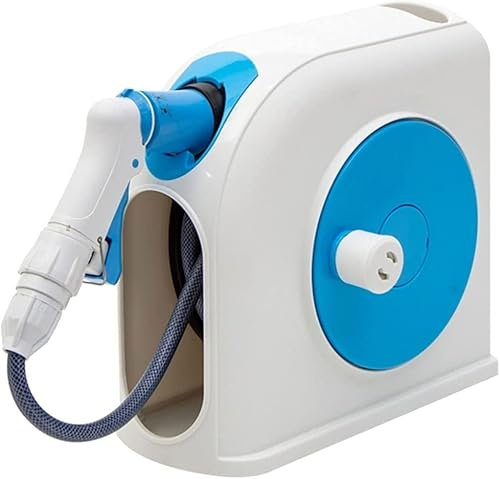 Avvolgitubo da Giardino Tubo Acqua Carrello Avvolgitubo Da Giardino 10 M, Carrello Avvolgitubo Mobile Azionato Manualmente, Avvolgitubo In Plastica For Riporre Tubi Dell'acqua, Accessori For Utensili