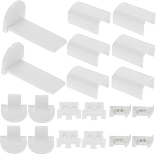 EXAOMBLE 32pcs Pleated Blind Replacement Parts Simple Fixation Accessories for Pleated Blinds Compatible Pom Plastic for Quick Repairs and Easy Installation