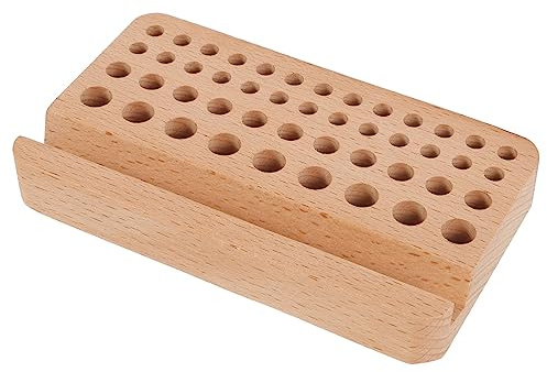 DOITOOL Werkzeug-organizer Aus Holz Werkzeugkasten Für Lederhandwerk Stanzer Aufbewahrungsregal