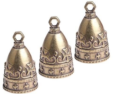 HAPINARY 12 Pezzi Campanelli Eolici in Ottone, Campane Vintage, Campane Artigianali, Campanelli Natalizi, Decorazioni per Campane, Campanelli Dorati per Decorazioni, Campanelli Antichi,