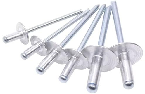 De 30 ou 50 rivets aveugles à tête large en aluminium, décoration à tirer, clou pop, rivet en aluminium(50Pcs,3.2x12x9.5mm)