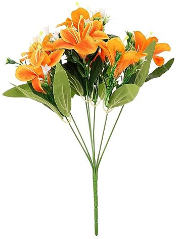 VICASKY Bouquet Artificiali Gigli Simulati per Decorazioni da Design e Realistico per Matrimoni e Festivi