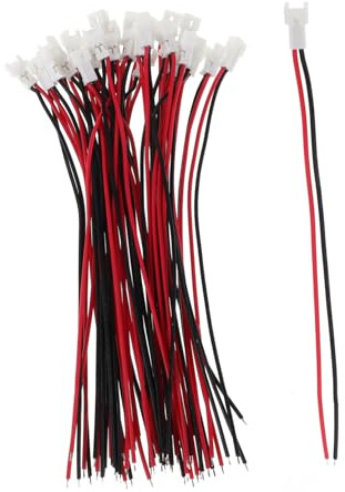 HIAKDOFT 60pcs Battery Connector Plug Cable 2p Male and Female Terminal Wire 80mm Electrical Connector Cable for DIY Electronic Devices and Battery Connection