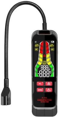 Rilevatore di gas, Rilevatore di perdite gas ZL73A ZL72A Misuratore combustibile rilevato da 50 a 100000 ppm Analizzatore metano naturale CH4 CO Tester digitale per lavoro, casa(ZL73A)