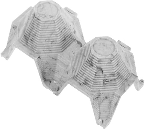 GALPADA Nascondiglio per Rettili in Plastica Grigio a Nido D’ape, Grotta Scorpione e Geco Leopardo, Habitat Sicuro per Grilli e Lucertole, Accessori Terrario per Animali Esotici