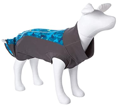 RUFFWEAR Climate Changer Pullover, Leichte, Wetterfeste und Warme Hundejacke mit Konturierten Flügelärmeln, Glacier, XX-Small