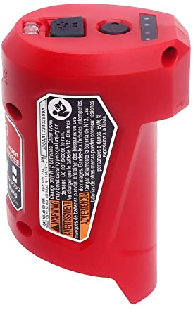 Lasica Compatible with Mil-Waukee M-12 Battery Charger and Portable Power Source Adapter 48-59-1201, 49-24-2310 Compatible with Mil-Waukee M-12 12V Heated Jacket Battery (USB Charger Adapter-ONLY)