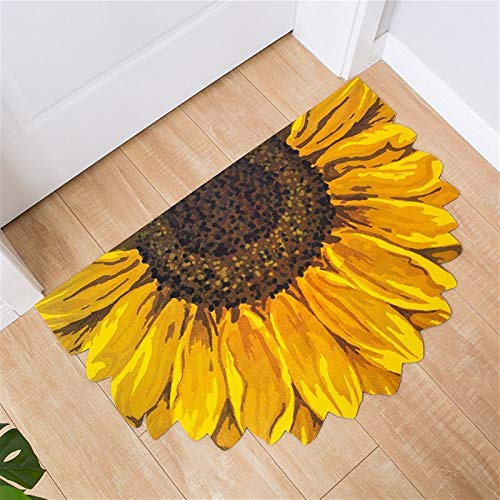 Zerbino Ingresso Casa, Mezzaluna Zerbini per ingresso esterno, Tappeto Antiscivolo entrata, Intrappola la Polvere, Zerbino Impermeabile, Resistente allo Sporco | Tappetino Antiscivolo Cucina, 58x88cm