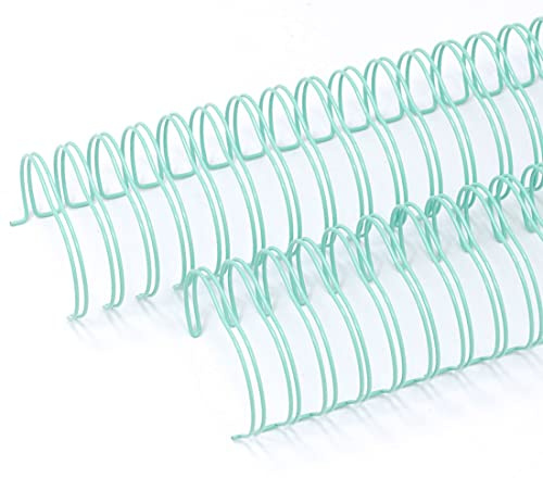 Craftelier - 2er-Set Doppelringbinder für Alben, Notizbücher, Kalender oder Kalendarien | Ideal für Scrapbooking- und Bastelprojekte | Ø 3,81 cm (1.5) - Farbe Türkis