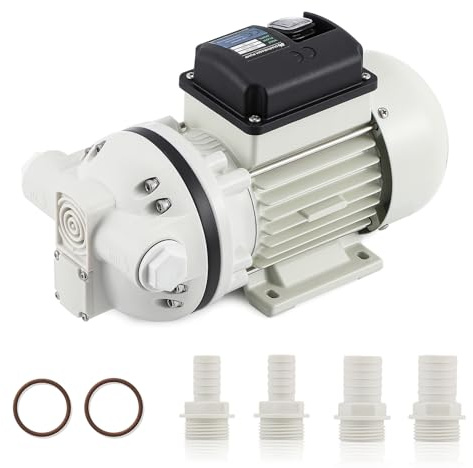 Mxmoonant 220V AC Pompes à Membrane Multifonctionnelles, 25 Psi, 1.7 Bar, 400W, 40 Lpm/min, Auto-amorçante, Démarrage/Arrêt par Simple Pression, pour le Diesel,DEF, ADblue, L'urée, Les Boissons | Auto-amorçante, 400W, hauteur 10m, pour AdBlue/DEF/eau/diesel