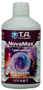 Terra Aquatica NovaMax Bloom Engrais Floraison Organo-Minéral 500 ml – NPK 4-8-7 Terre Hydro Coco