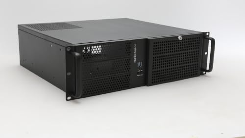 RackChoice 3u ATX/MATX rack mount server chassis with 3x5.25 compatible with PS2 top PSU 120mm fan, dust filter bracket in front, easy maintenance