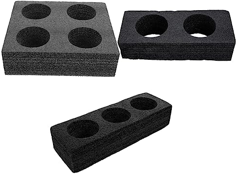 WHAMVOX Porta Bicchieri Leggero e Multifunzione in Schiuma Epe da 3 Pezzi Design a Fori Multipli per Tazze da Caffè e Bevande, per Uso Domestico e Locale
