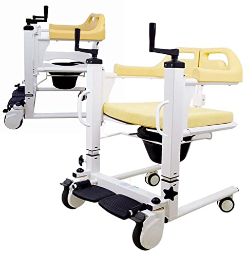 Multifunktionaler Patientenlift, Hebebühne für Zuhause, Nachttisch, Kommode, Patienten, Transferstuhl, Rollstuhl-Hebehilfe mit 180 geteiltem Sitz für Behinderung, ältere Senioren