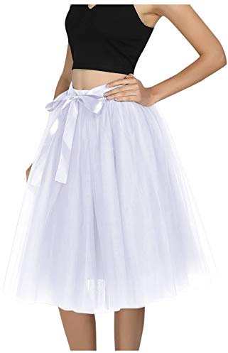 Générique Ballett-Tutu aus Tüll, kurzer Rock, Ballett, Tanzrock, 3 Schichten, Ballkleid, Gown, glänzend, festlich, Unterrock für Mädchen, Damen, Karneval, Geburtstag, Cosplay, Party, Leuchtröcke,