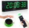 YZ Coundown Timer mit Start-/Stopp-Taste, Digital Stoppuhr mit Fernbedienung, 12/24H LED Wand Uhr, Intervall-Timer für Workout, Fiteness, Sport, Home Gym Garage