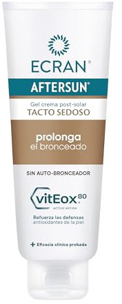 Ecran Aftersun - Aftersun - Estensore dell'abbronzatura | Crema postsolare senza autoabbronzante che lenisce, lenisce e ripara la pelle, texture gel-crema, massima freschezza, formula con VitEox 80