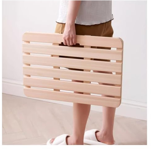 ZXCVASDF Tapis Salle de Bain Bambou, Caillebotis Bois Bambou，Tapis de Bain Bambou Massif ，Tapis antidérapant，Caillebotis pour Spa，caillebotis Douche，caillebotis Bois，Robuste(W90xL100cm/W36xL39in)