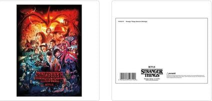 Stranger Things (Temporada S MONTAGE) - Tarjeta postal A6 (1 tarjeta)