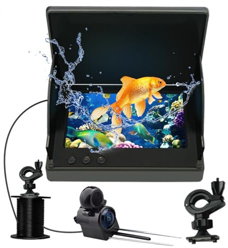 3T6B Fishfinder, Unterwasserkamera Angeln mit wasserdichtes Objektiv, Host IP65 wasserdicht, Weitwinkel-Infrarot-Nachtsicht mit 4,3-Zoll-IPS-Display für EIS, Fluss und Boot
