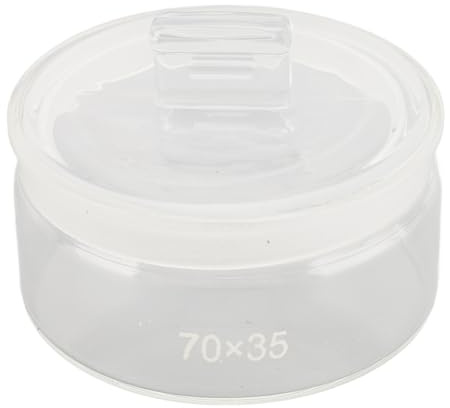 Reinigungsglas für Uhrwerksteile, Verdickter Glas-Wartungs-Reparaturtopf für die Uhrwerkswartung, Tragbare Uhrwerksreinigung für die Uhrmacher-Uhrenreparatur (70mm)